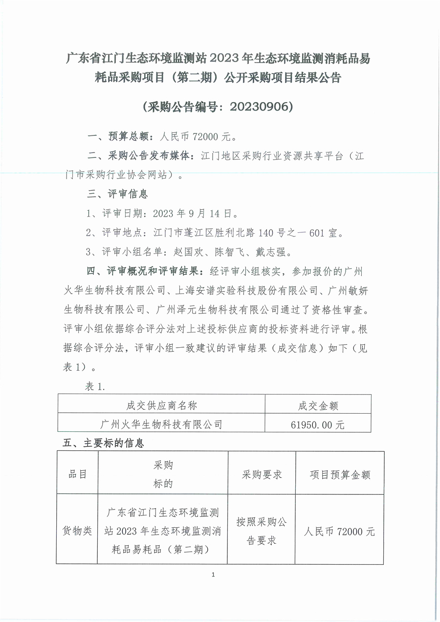 广东省江门生态环境监测站2023年生态环境监测消耗品易耗品采购项目（第二期）公开采购结果公告（采购公告编号：20230906）_页面_1.jpg